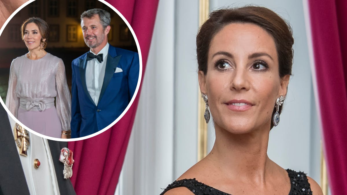 Prinsesse Marie. Indsat foto: dronning Mary og kong Frederik