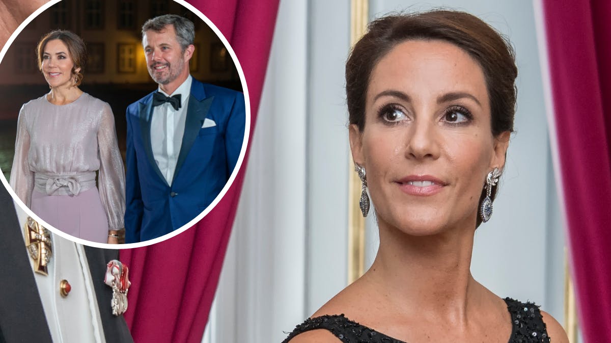 Prinsesse Marie. Indsat foto: dronning Mary og kong Frederik