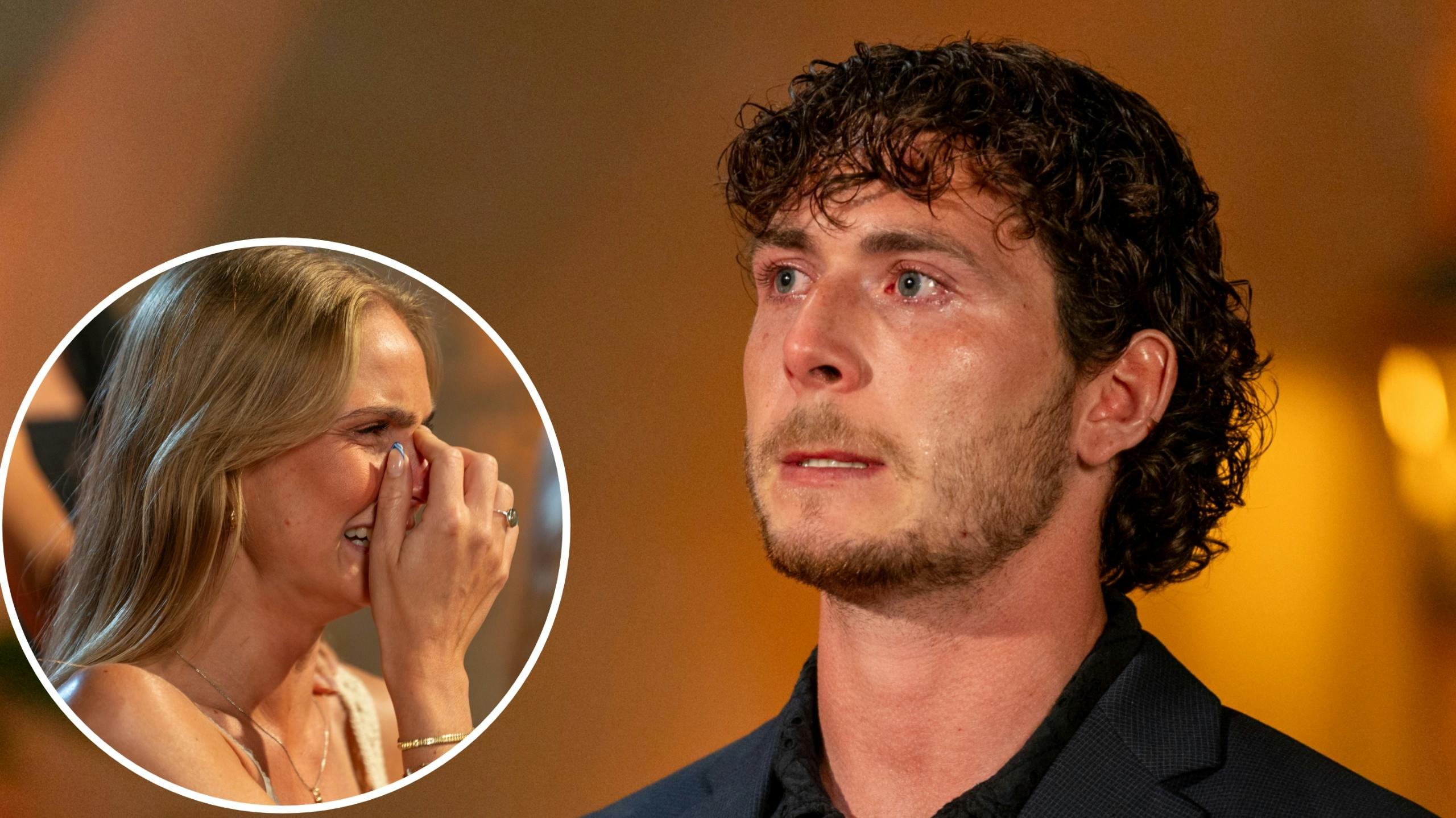 Nicklas var rørt til tårer under sit farvel til Nina.