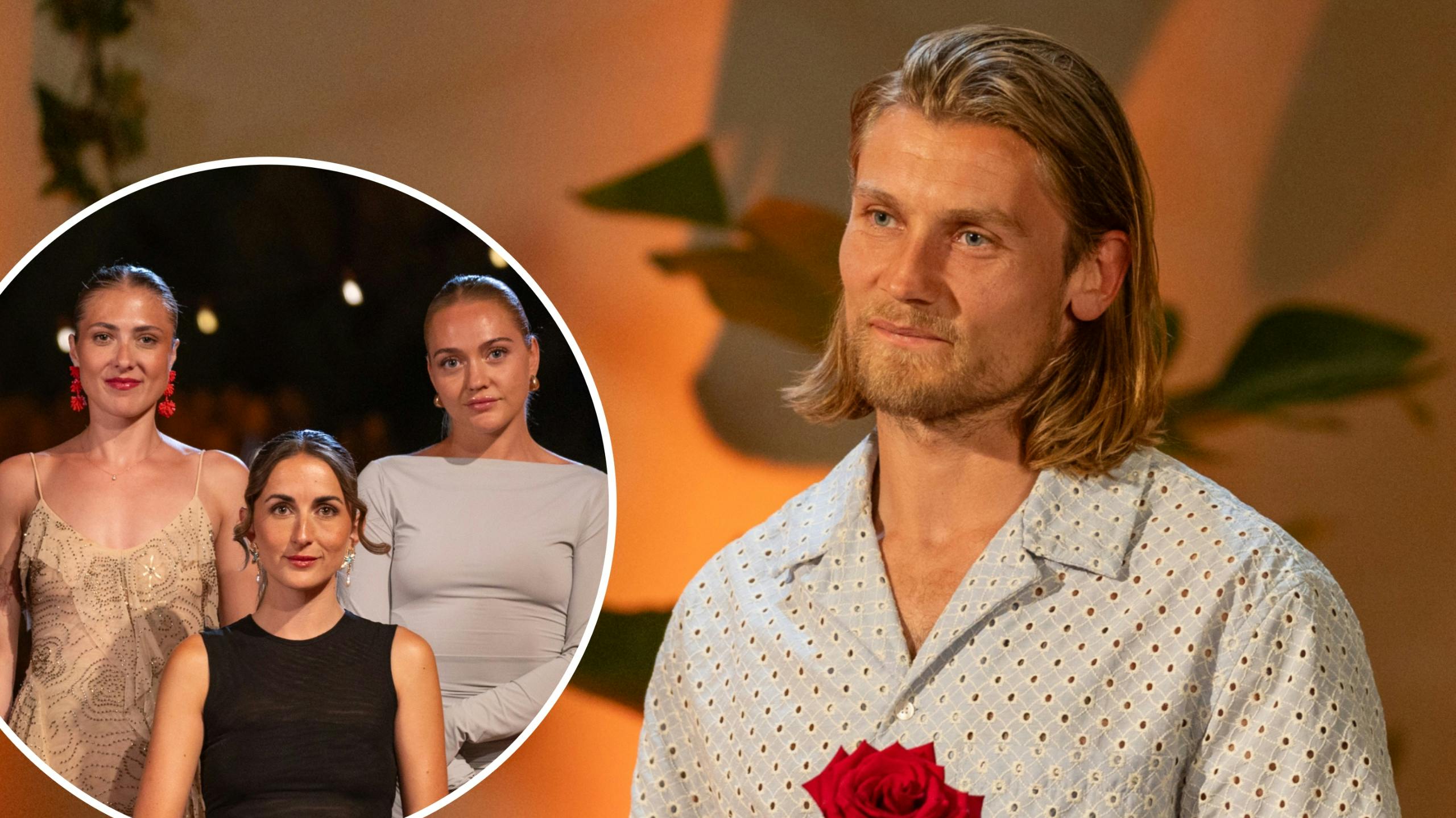 Christian vaklede imellem de tre kvinder.