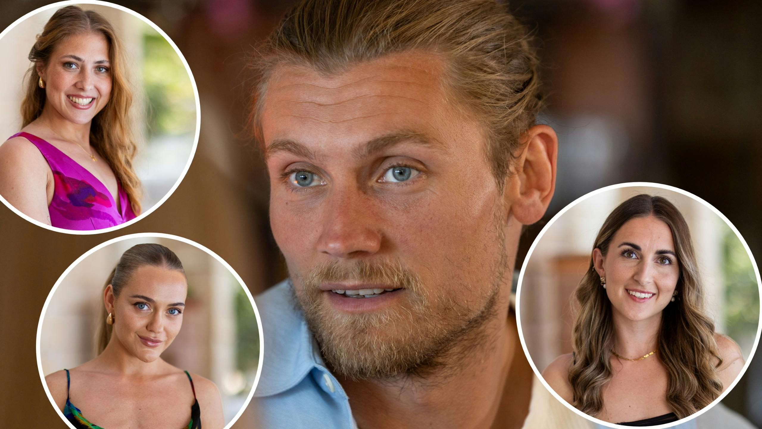 Christian vakler imellem Bianca, Stephanie og Julie.