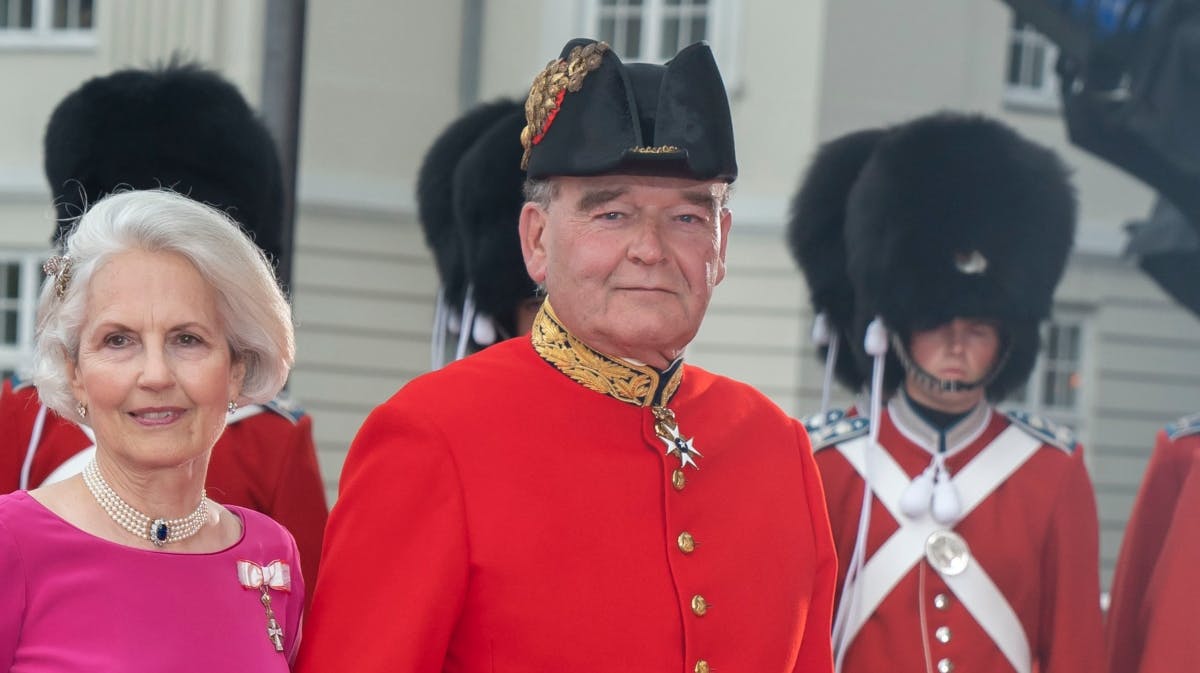 Frants Bernstorff-Gyldensteen sammen med hustruen Victoria. 