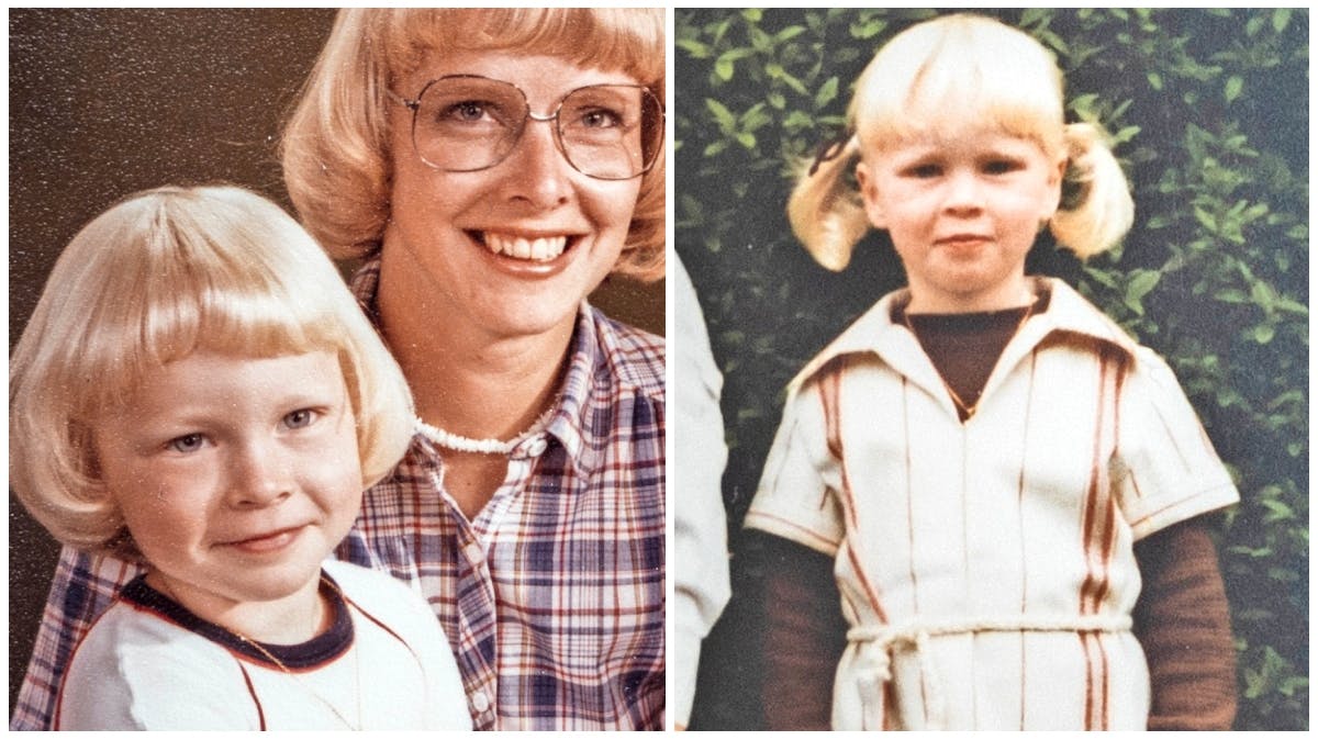 Sådan så hun ud som barn.