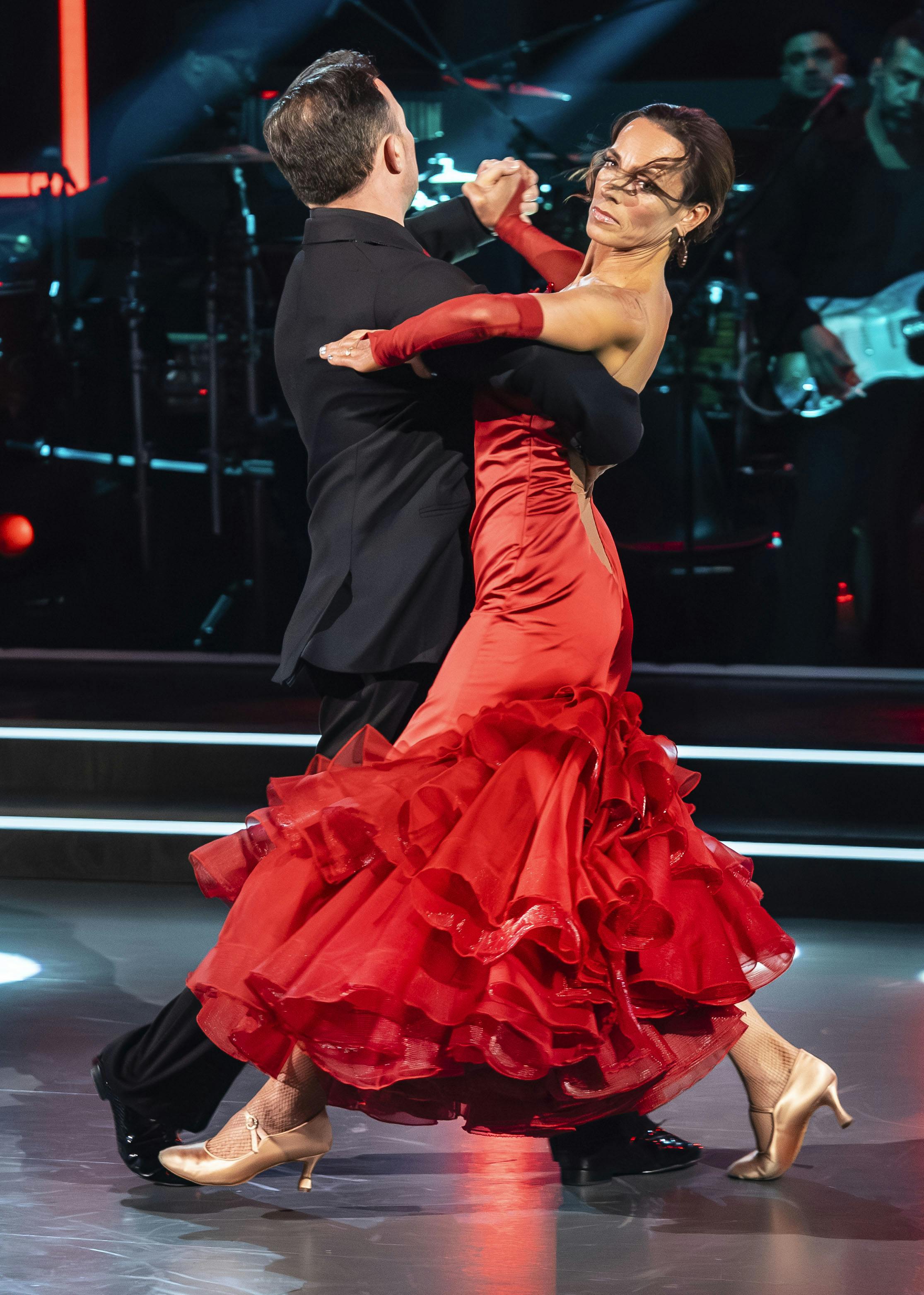 Camilla Ottesen og Thomas Evers Poulsen danser tango som lyndans i semifinalen,