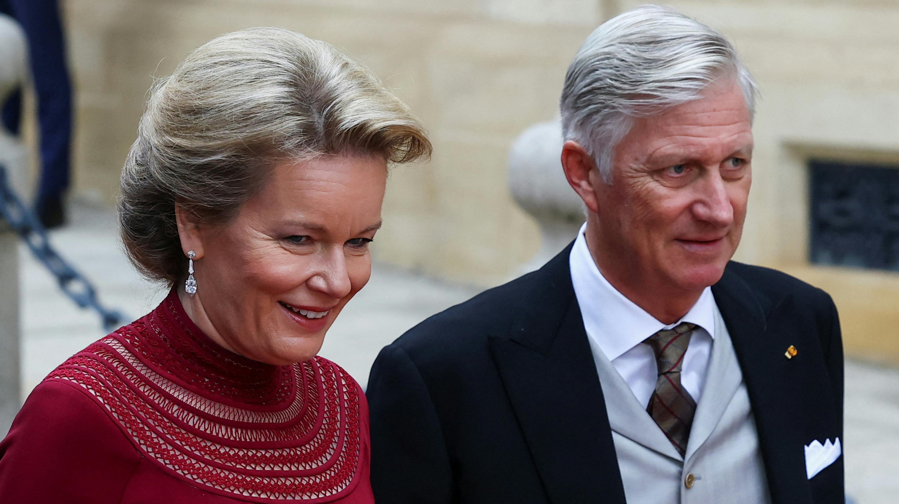 Dronning Mathilde og kong Philippe. 