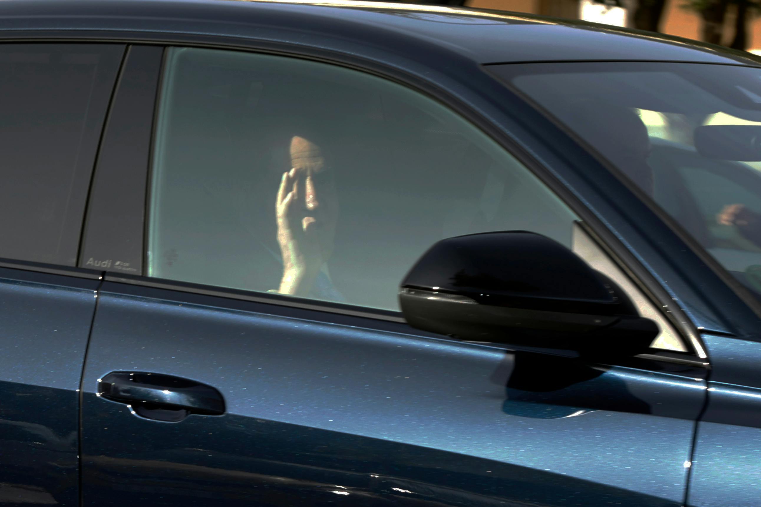 King Juan Carlos on his arrival at El Pardo Palace, November 22, 2025, in Madrid (Spain). FAMOUS Antonio Gutiérrez / Europa Press 11/22/2025 (Europa Press via AP)