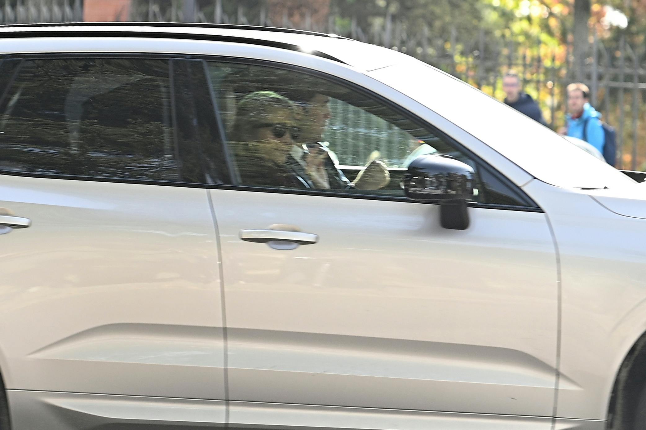 Infanta Elena and Froilán upon their arrival at El Pardo Palace, November 22, 2025, in Madrid (Spain). FAMOUS Francisco Guerra / Europa Press 11/22/2025 (Europa Press via AP)