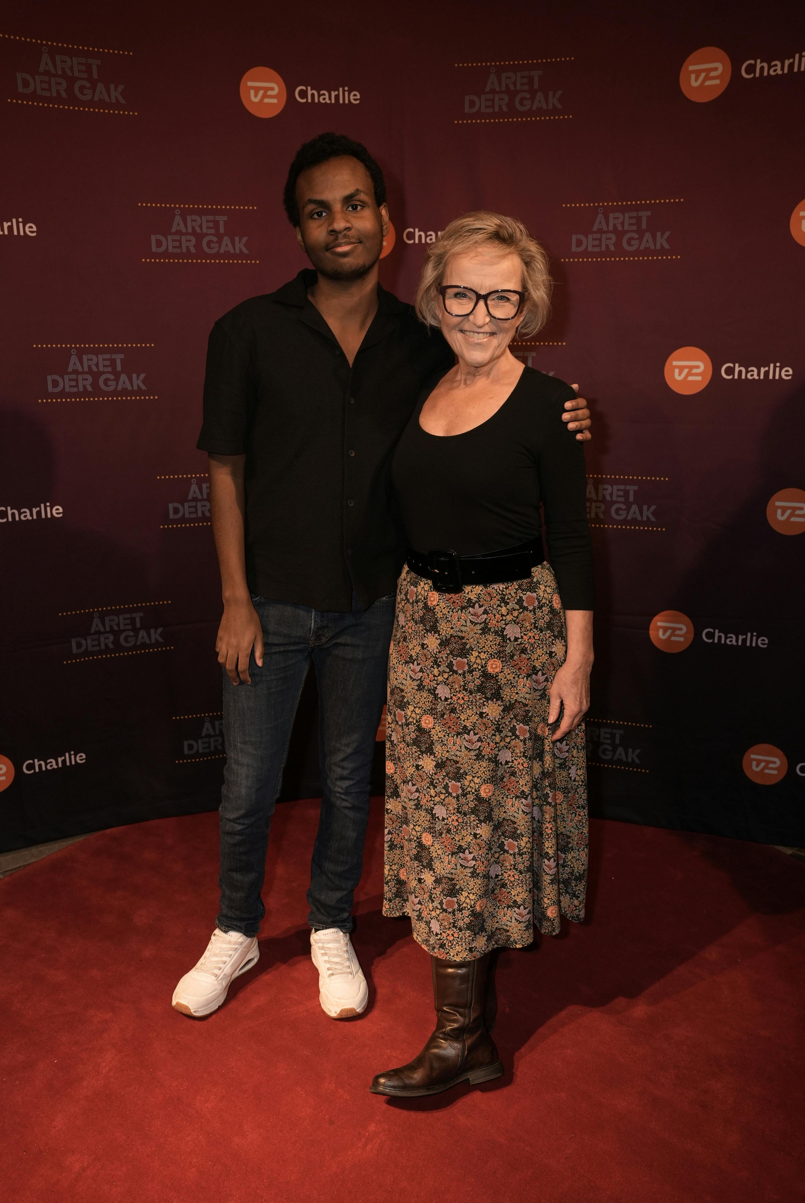 Tine Gøtzsche med sin søn, Jakob.