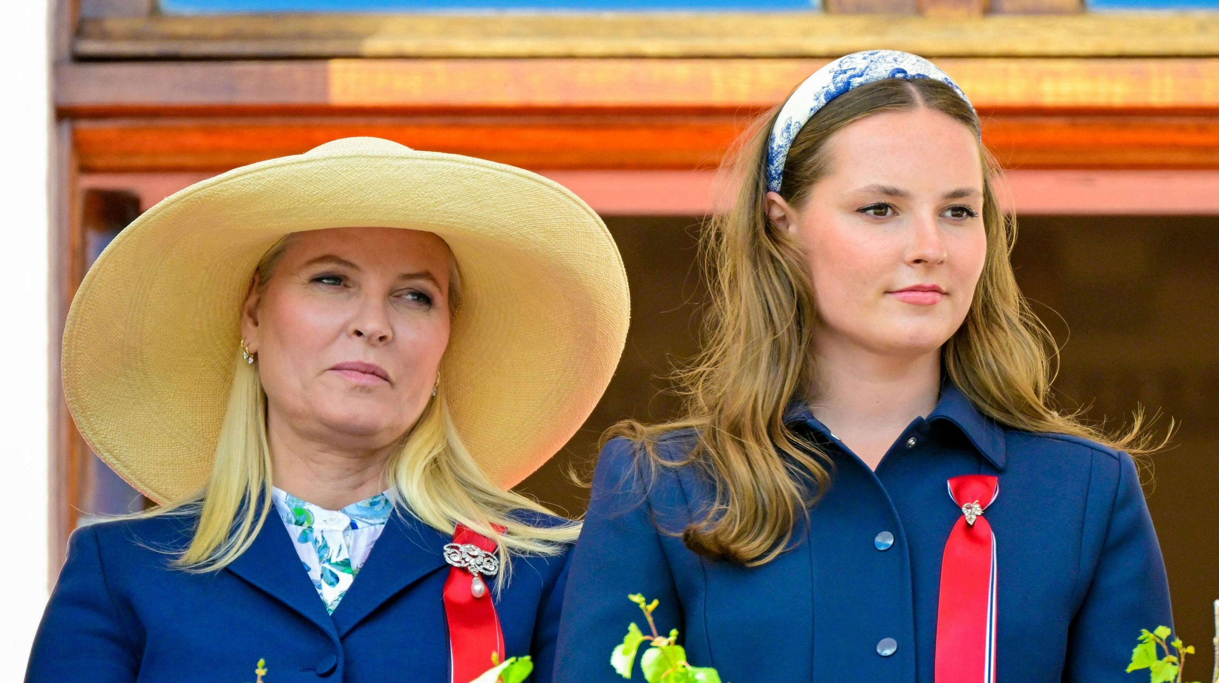 Kronprinsesse Mette-Marit og prinsesse Ingrid Alexandra. 