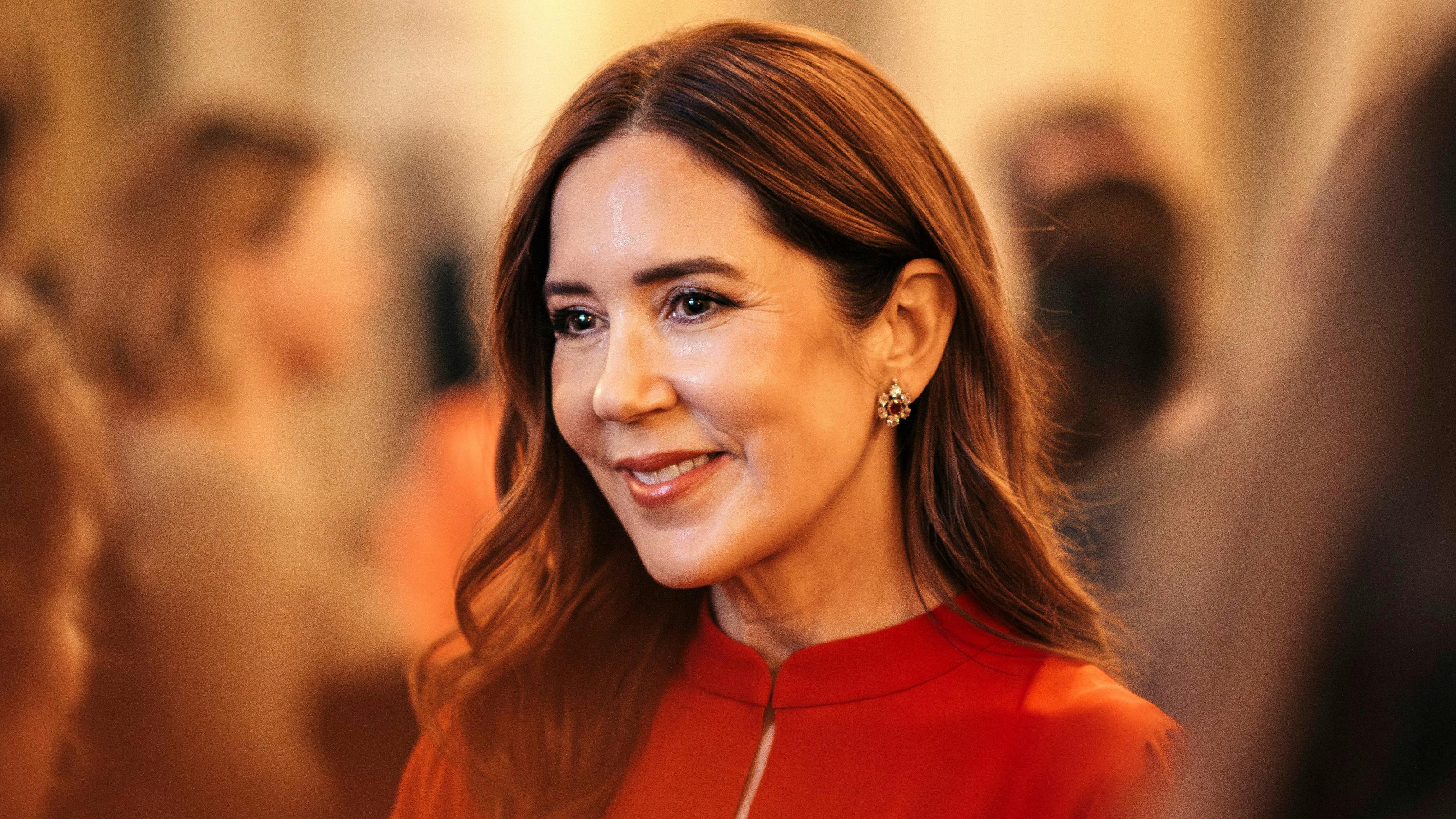 Dronning Mary til sidste års julereception.&nbsp;