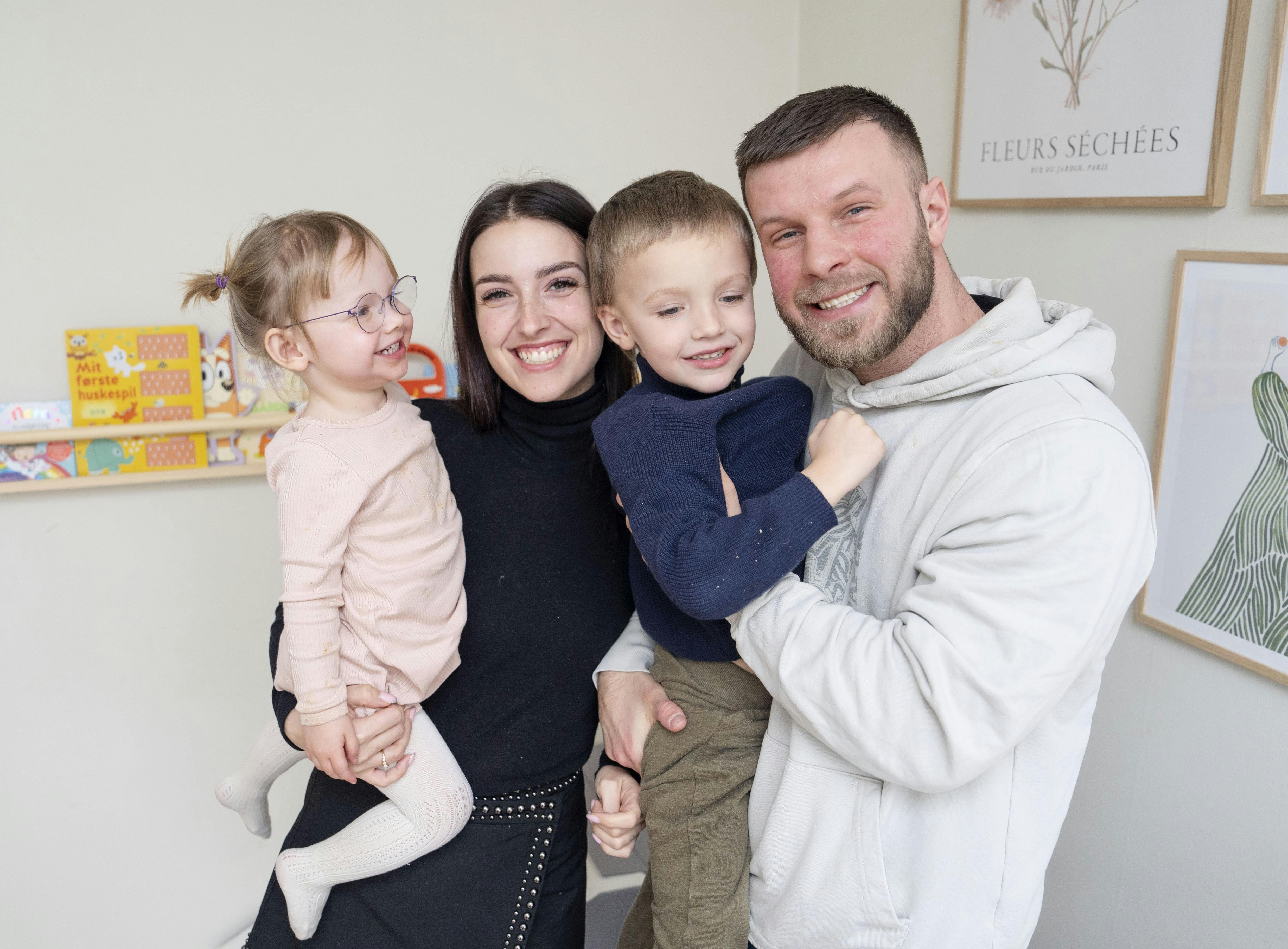 Maria og Daniel Brask Mainz fra ”Årgang 20” er forældre til Louie og Asta.&nbsp;