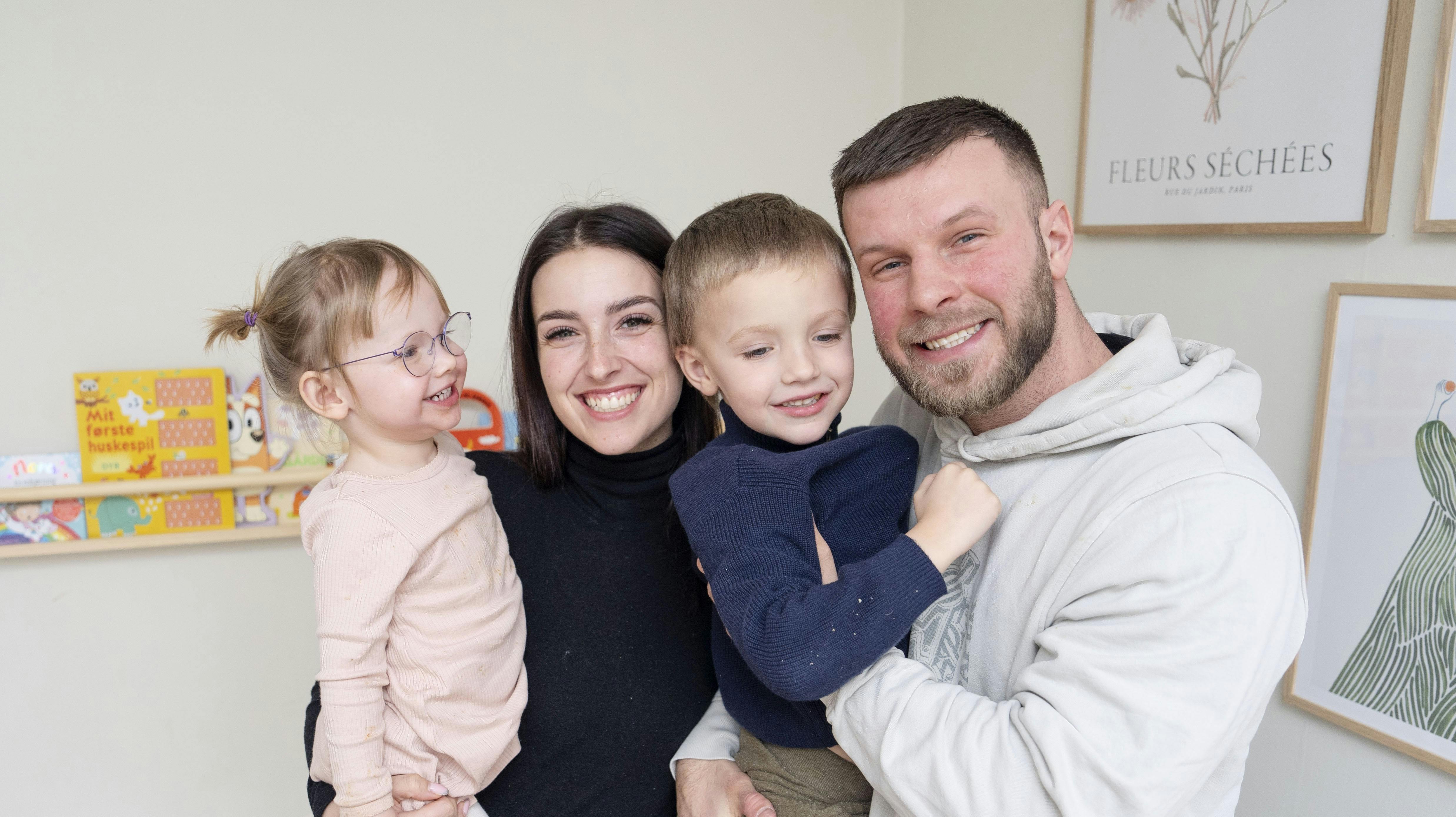 Maria og Daniel Brask Mainz fra ”Årgang 20” er forældre til Louie og Asta. 