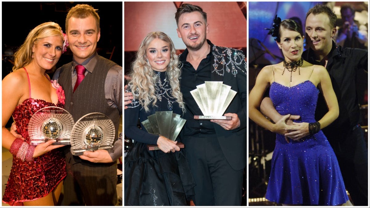 "Vild med dans"-vinderne Casper Elgaard og Vickie Jo Ringgaard, Jimilian og Asta Björk samt Mia Lyhne og Thomas Evers Poulsen.