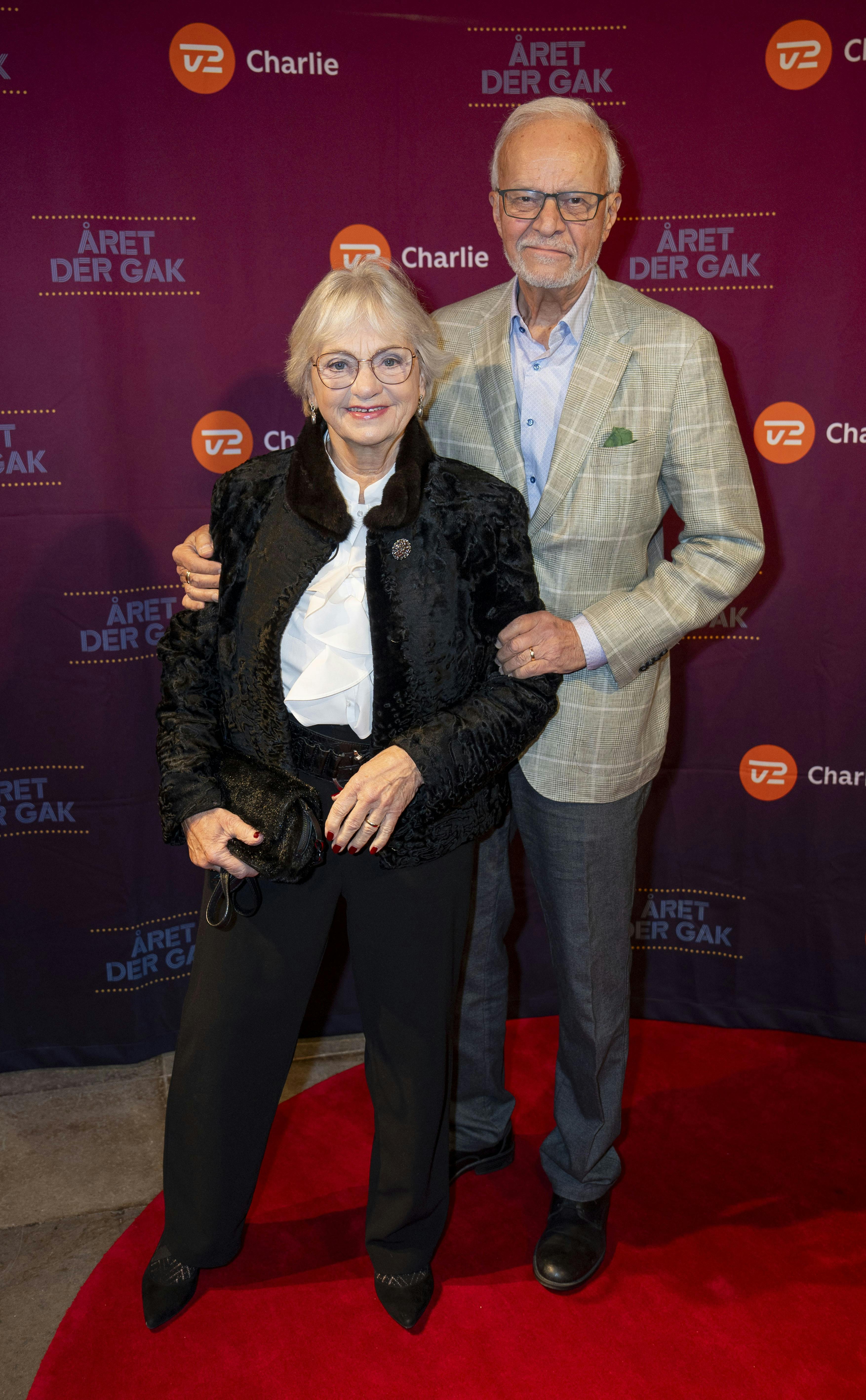 Pia Kjærsgaard og manden Henrik Thorup var med til "Året der gak" 2025.