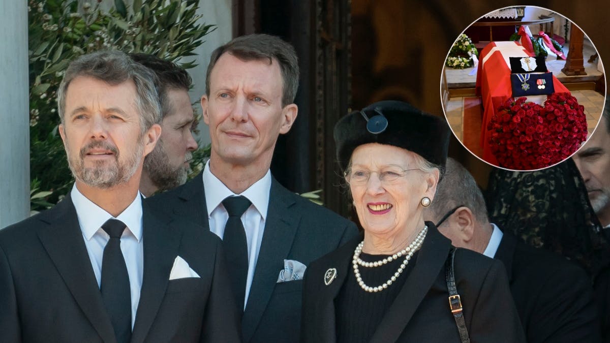 Både kong Frederik og dronning Mary, prins Joachim og prinsesse Marie og dronning Margrethe har sendt kranse til begravelsen af lensgreve Preben Ahlefeldt-Laurvig. 