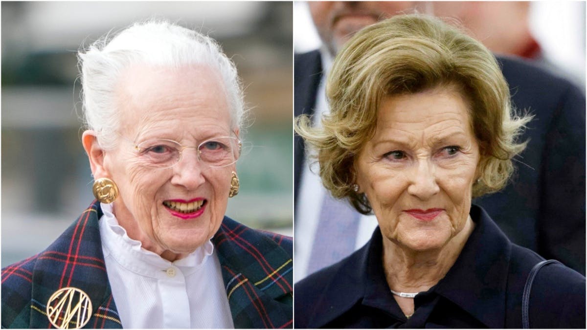 Dronning Margrethe og dronning Sonja er begge mødt op for at tage afsked med Preben Ahlefeldt-Laurvig. 