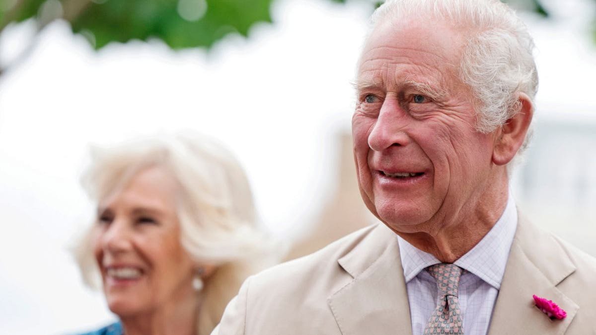 Dronning Camilla og kong Charles fotograferet i sommeren 2023.