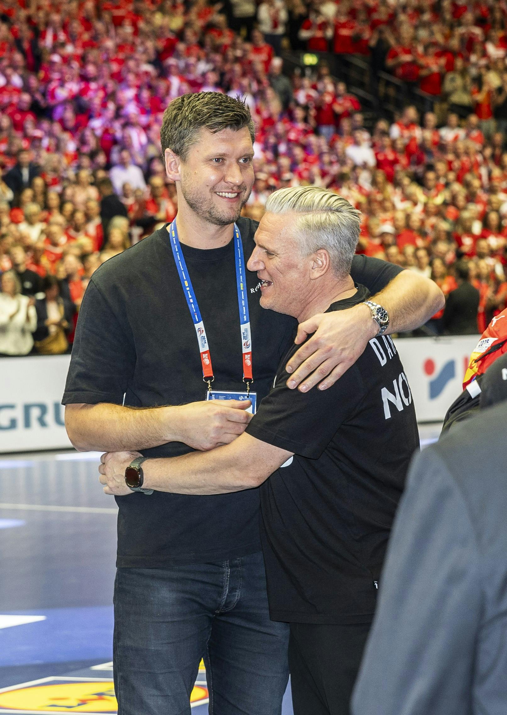 Nikolaj Jacobsen er glad for at have Niklas Landin i baghånden.