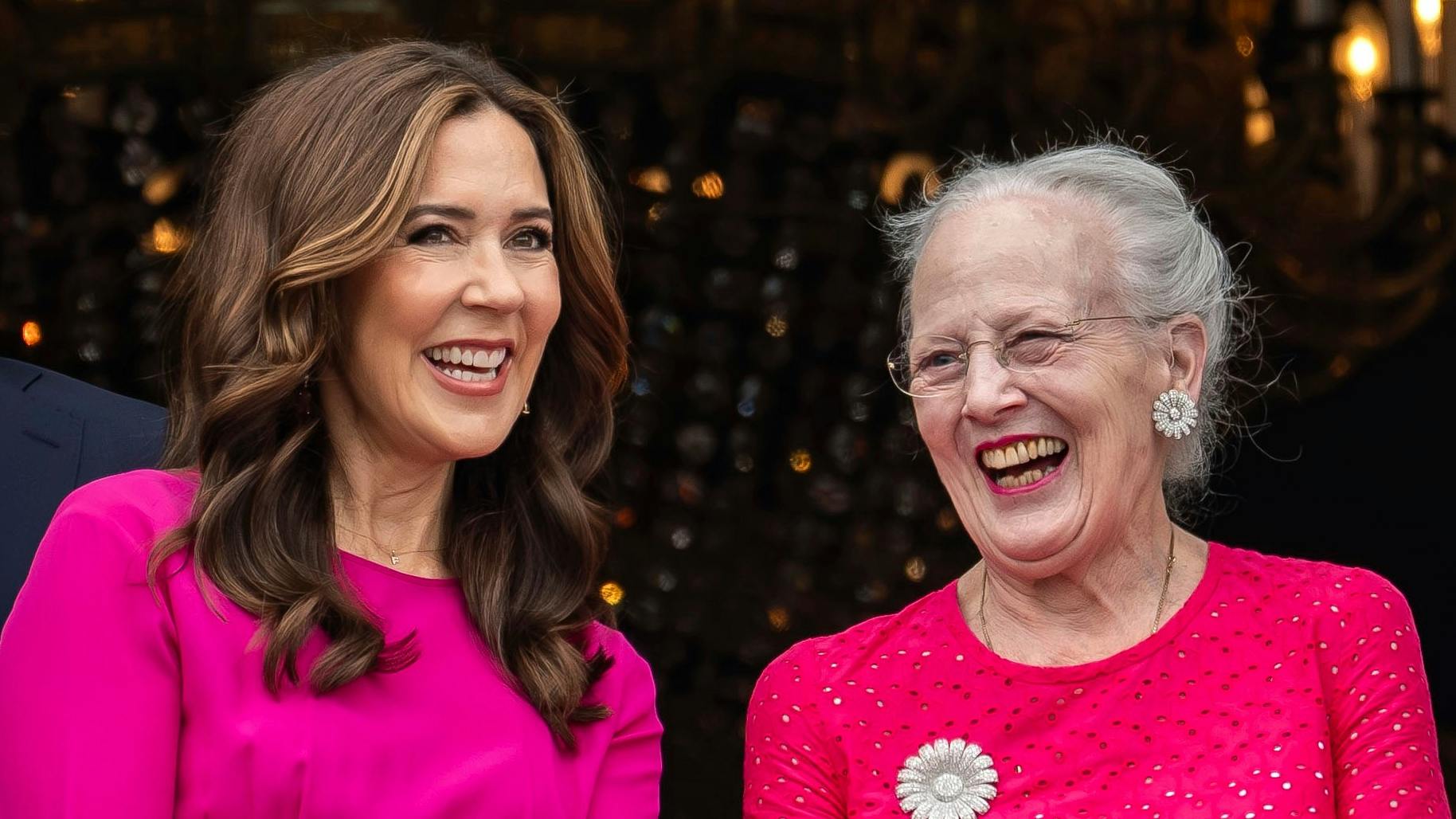 Dronning Mary og dronning Margrethe. 