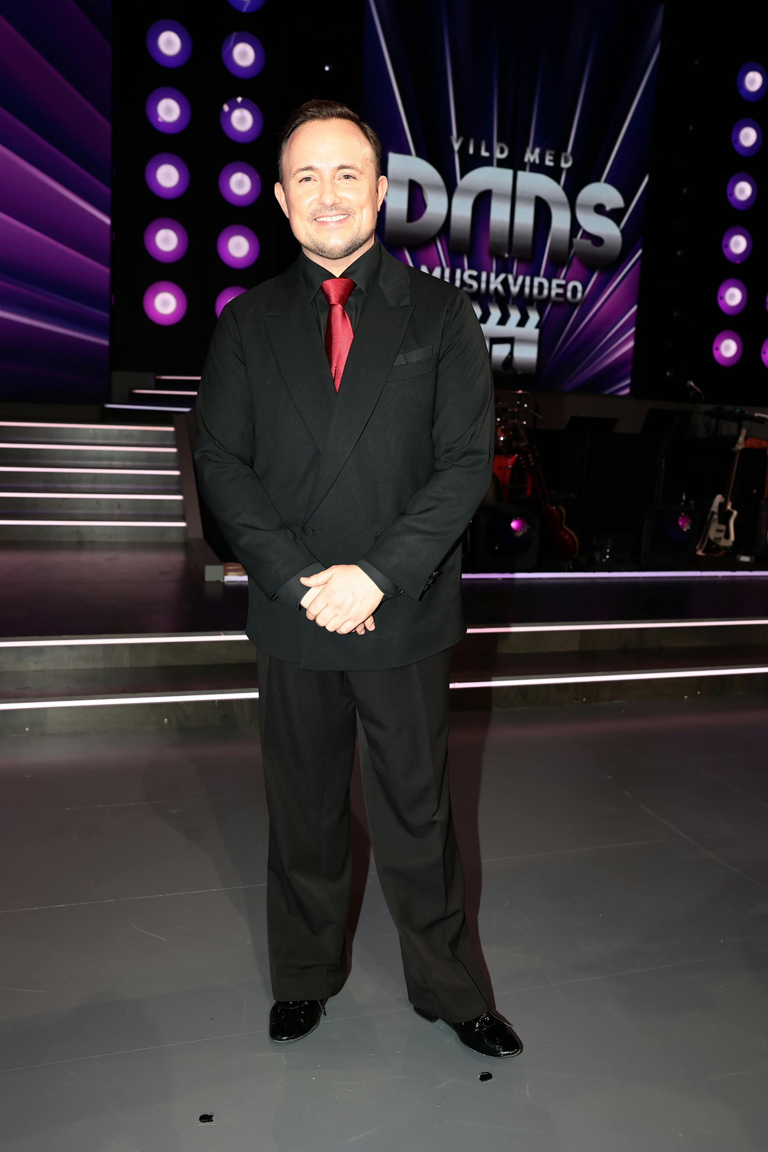 Thomas Evers Poulsen i "Vild med dans"-studiet 2025. 