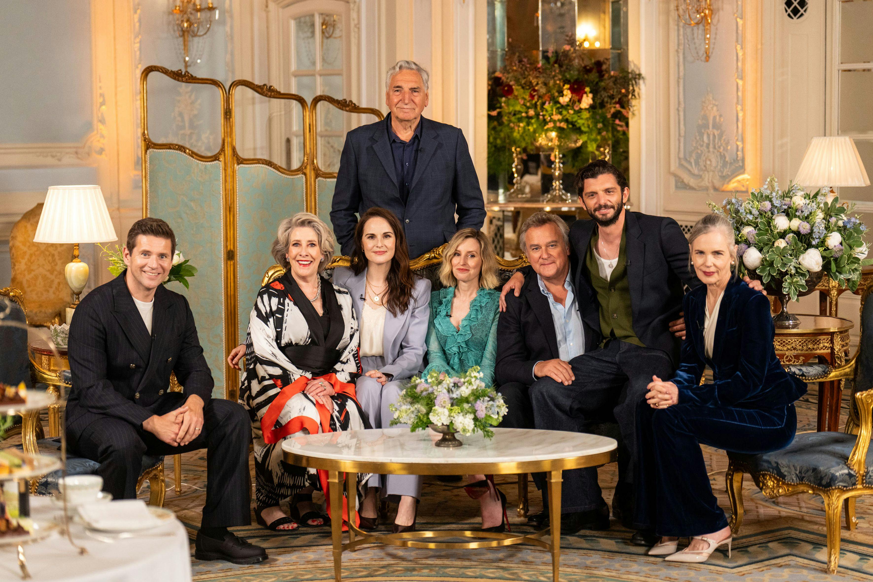 Castet fra "Downton Abbey" var samlet for at se tilbage på gode minder.