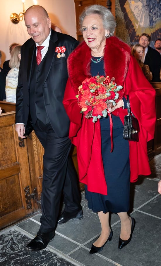 Jens-Christian Wandt og prinsesse Benedikte i Holmens Kirke