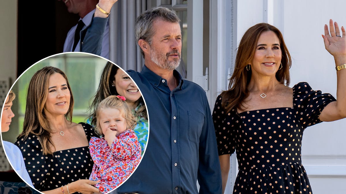 Kong Frederik og dronning Mary på Graasten Slot den 1. august 2025.