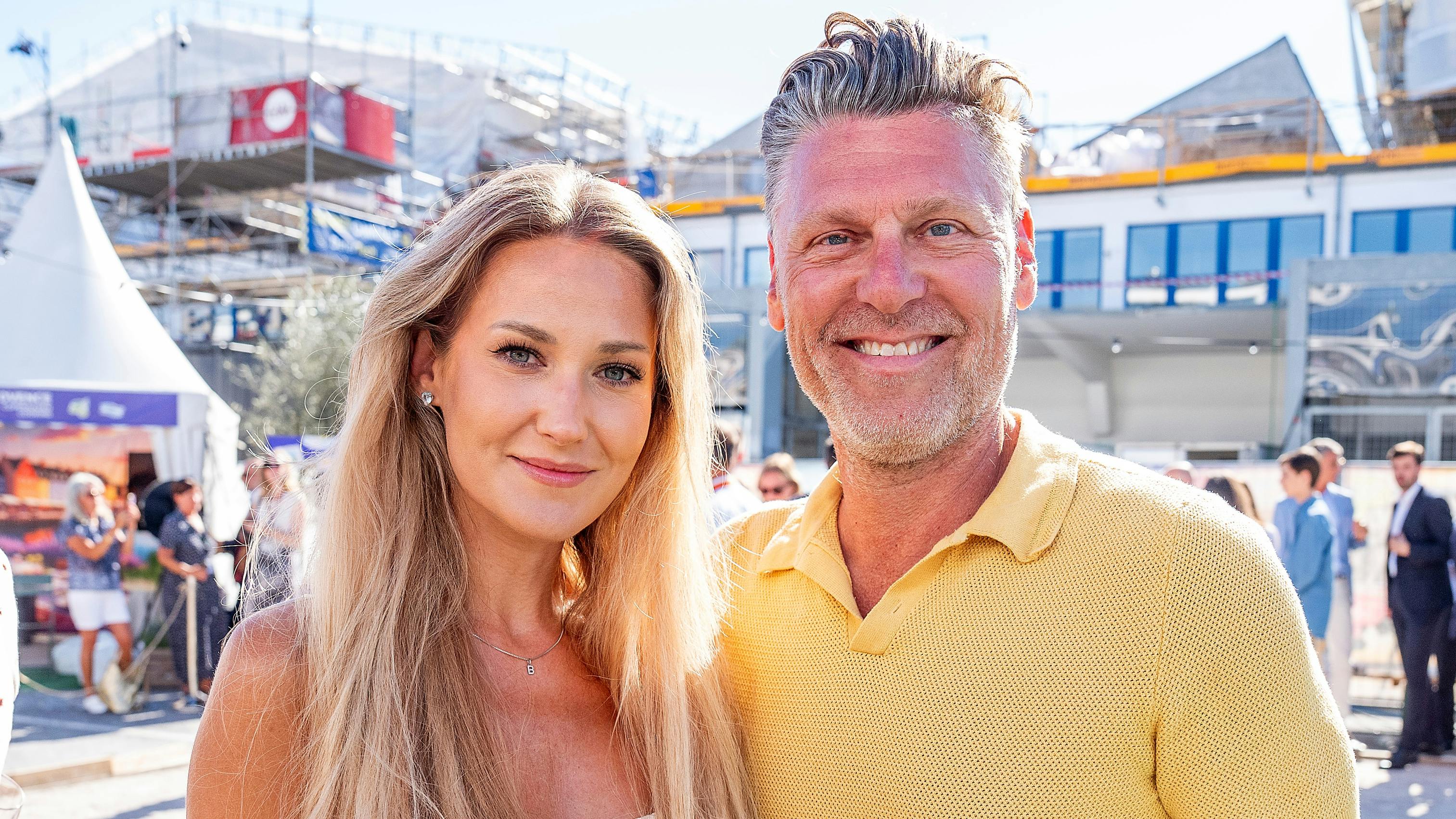 Timm Vladimir med kæresten Annemette Holtz.