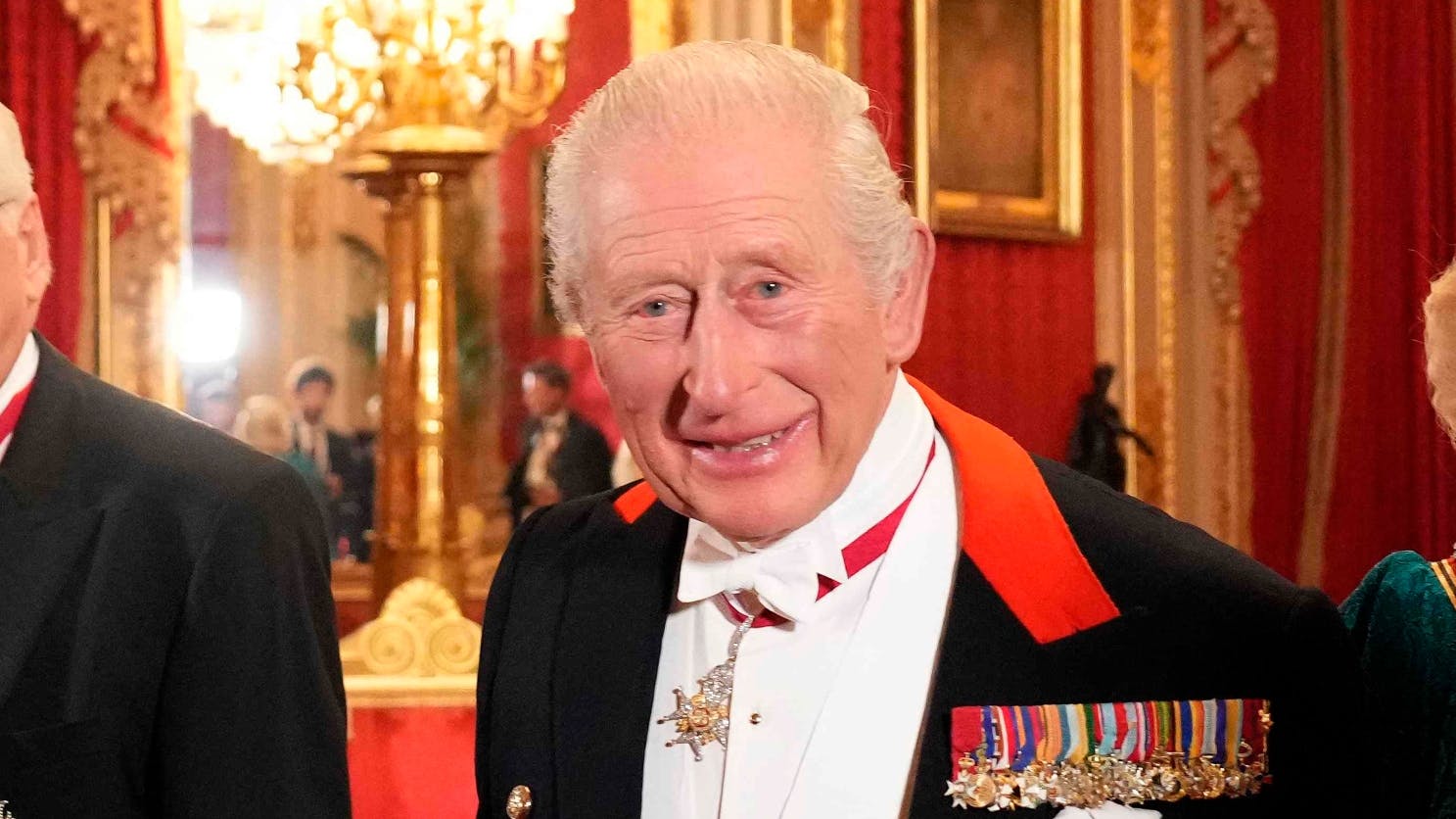 Kong Charles til statsbanket i forbindelse med det tyske statsbesøg.&nbsp;