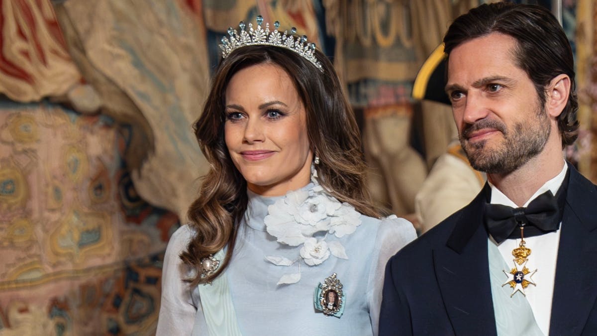 Prinsesse Sofia og prins Carl Philip i forbindelse med det danske kongepars statsbesøg i Sverige i 2024. 