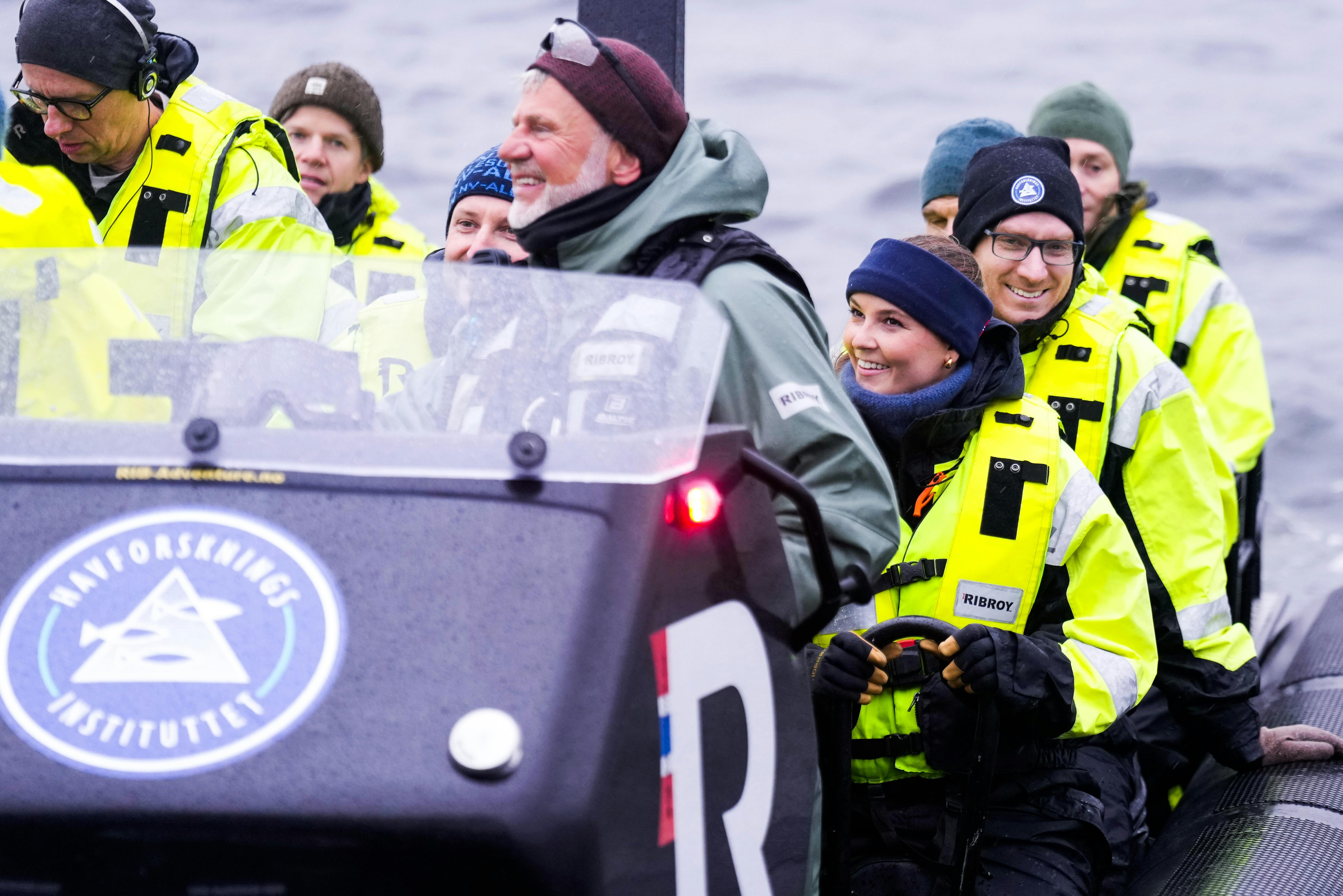 Prinsesse Ingrid Alexandra matchede de andre på båden.
