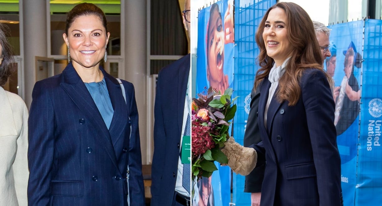 Kronprinsesse Victoria og dronning Mary. 