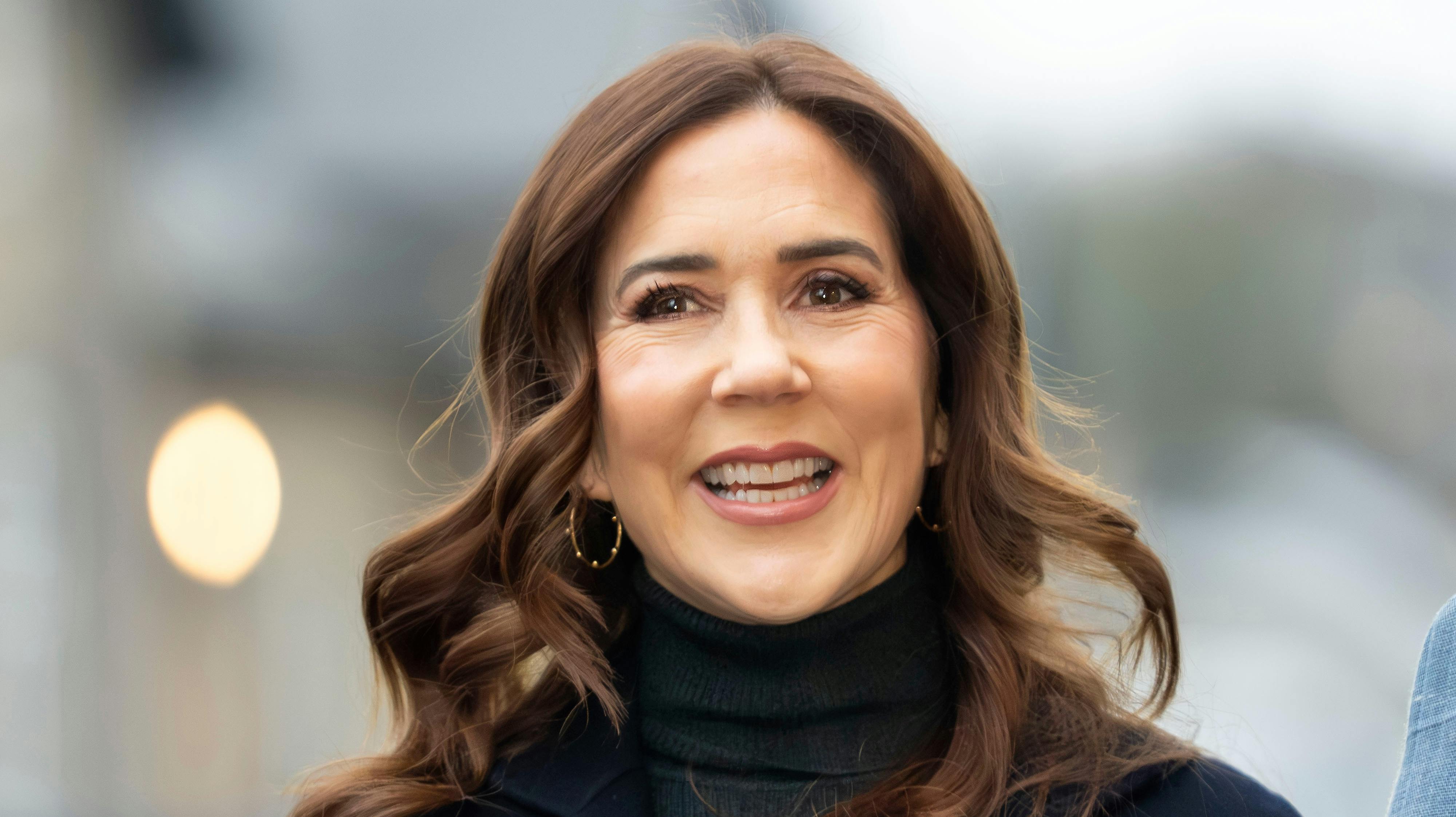 Dronning Mary tidligere på måneden.