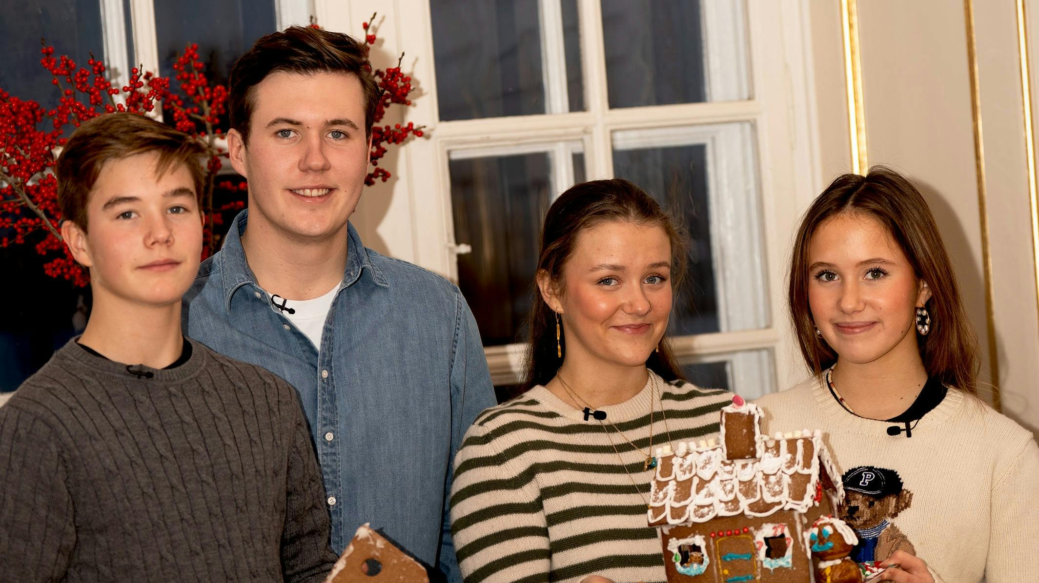 Prins Vincent, kronprins Christian, prinsesse Isabella og prinsesse Josephine dystede i weekenden.