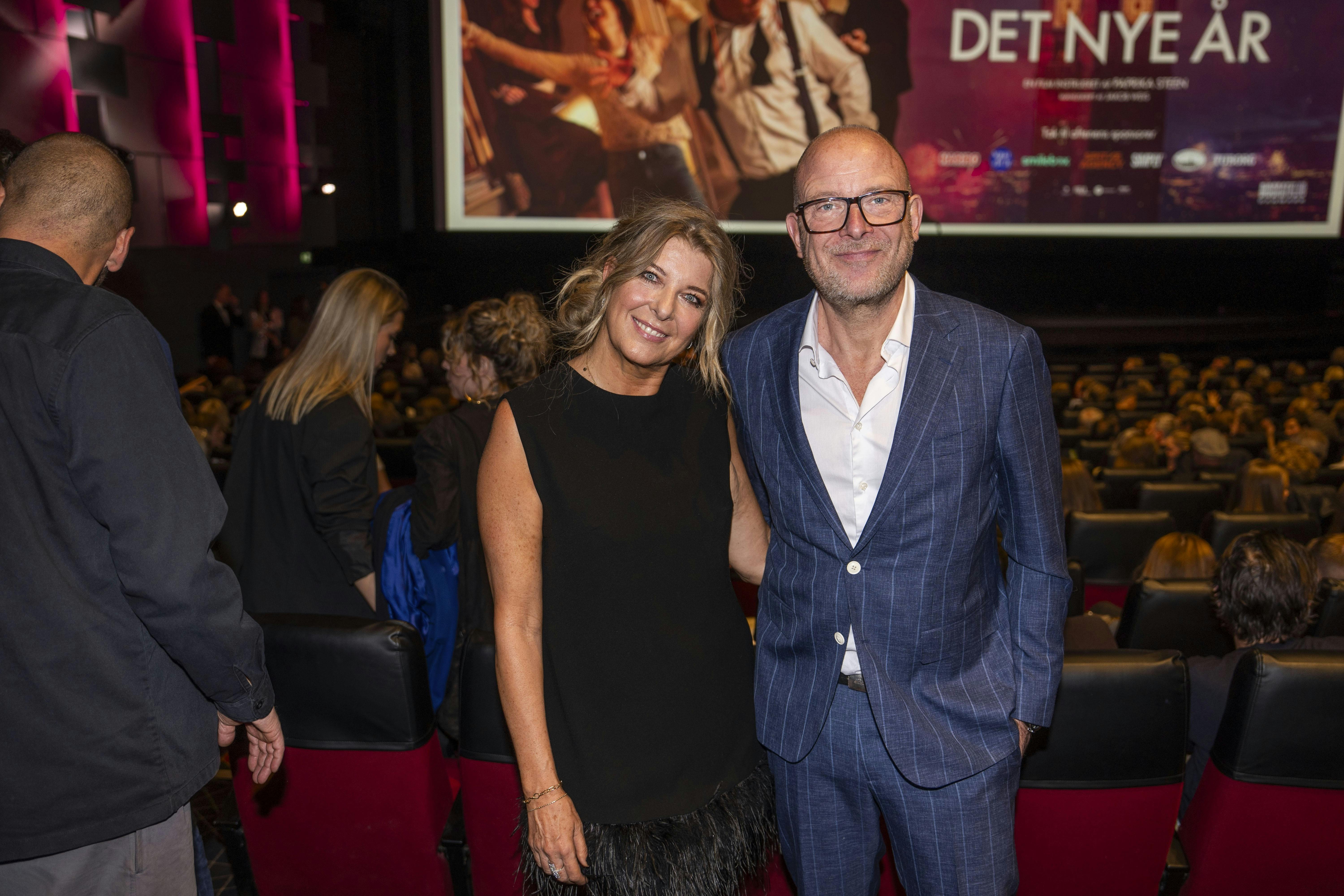 Nikolaj Steen og søsteren Paprika Steen til premieren på "Det nye år".