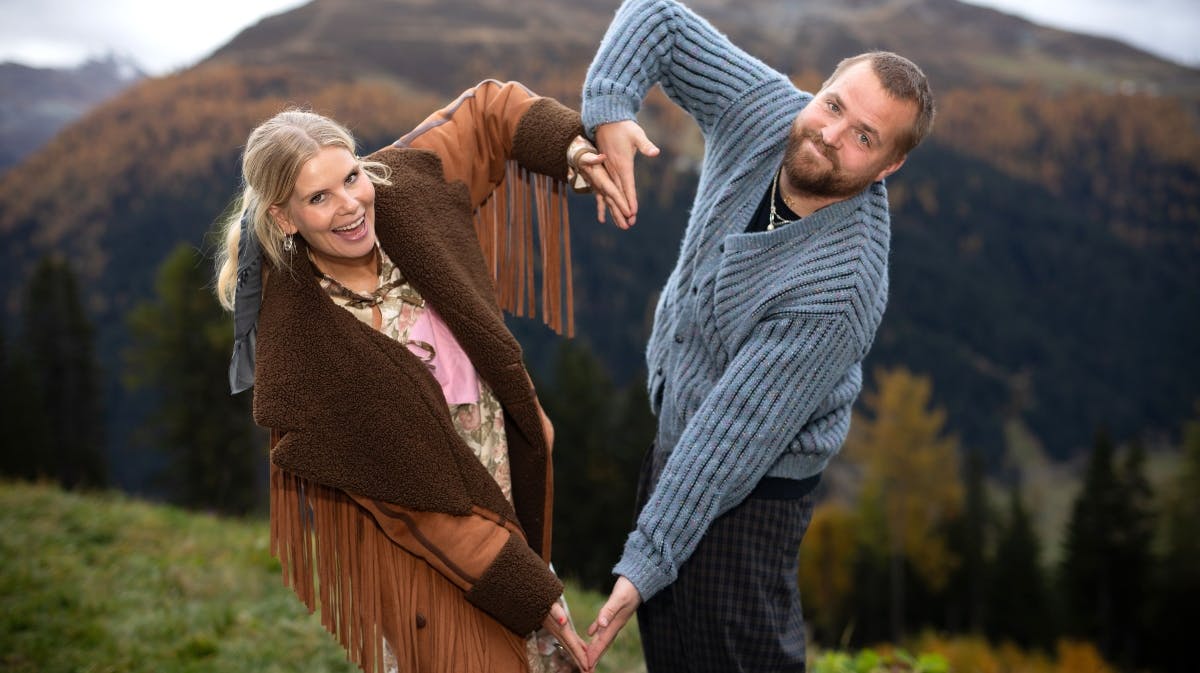 Sofie Linde og Joakim Ingversen var værter på "Hotel Romantik"