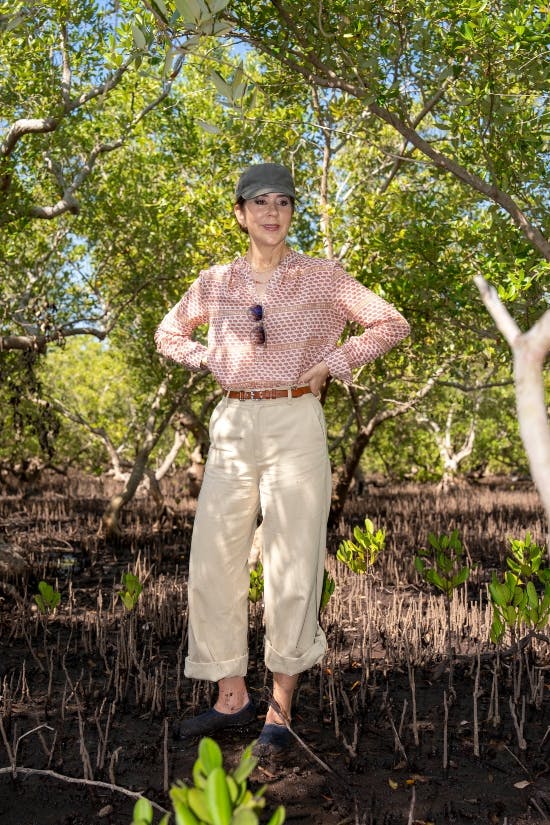 Dronning Mary besøgte Mida Creek