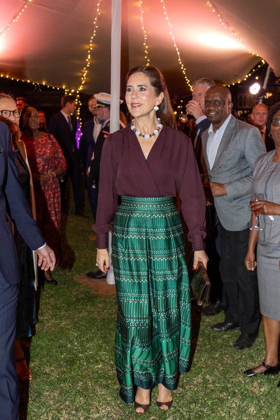 Dronning Mary var æresgæst til den hyggelige reception