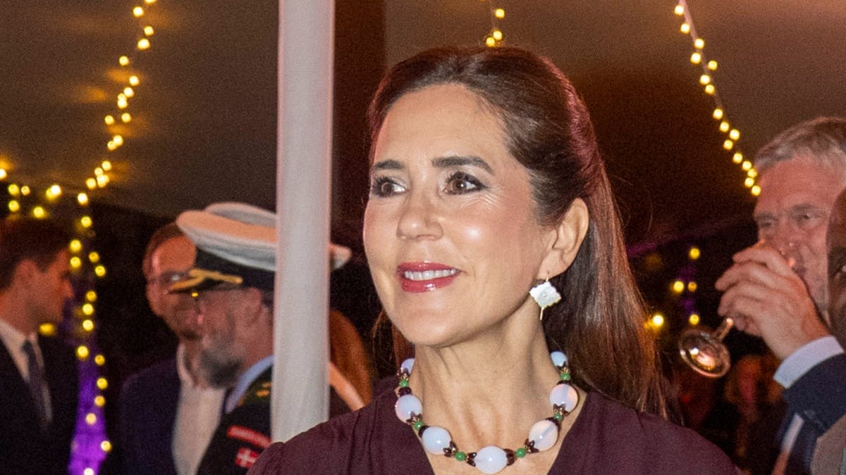 Dronning Mary til reception torsdag aften.