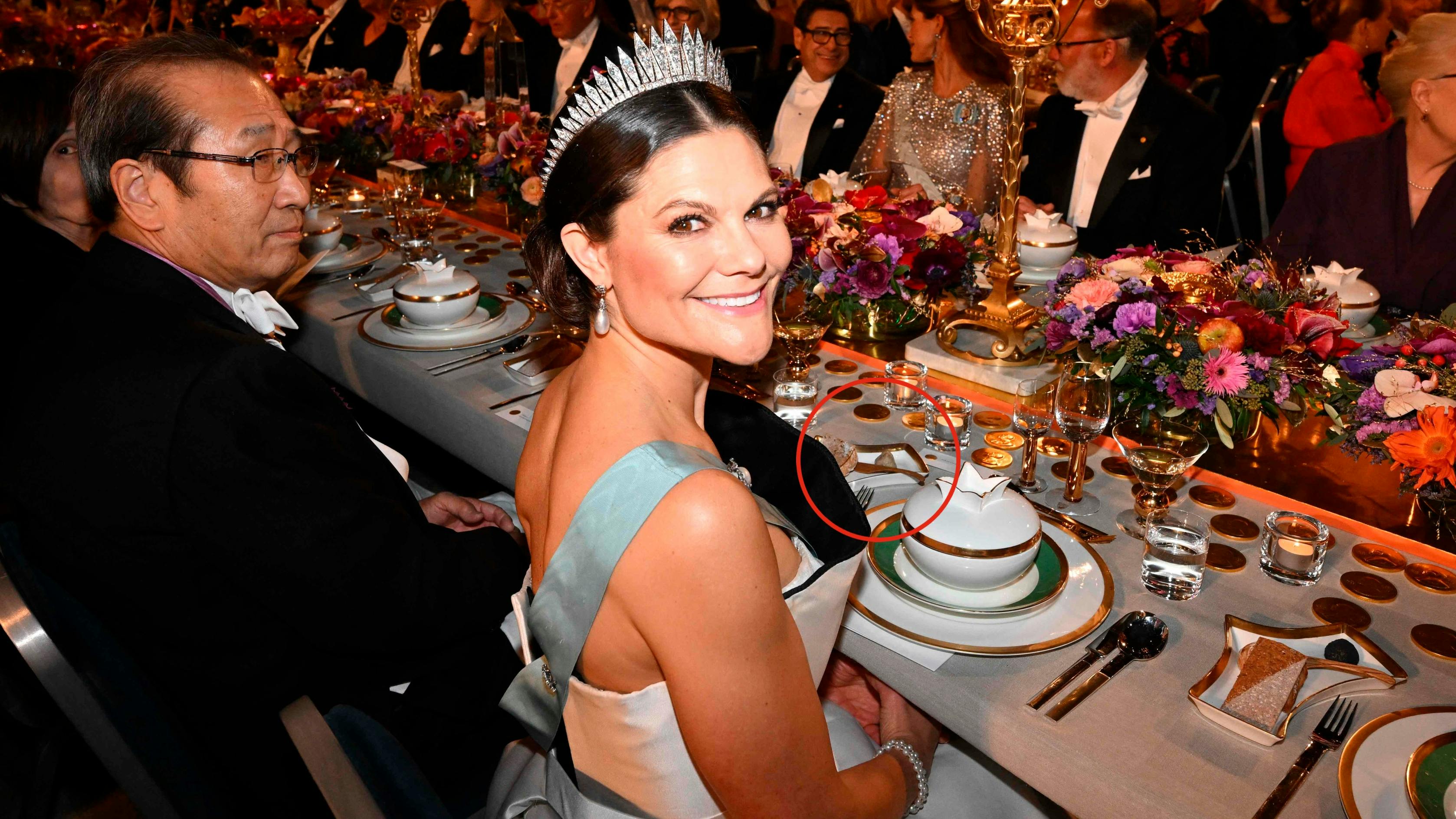 Kronprinsesse Victoria til Nobelfesten.
