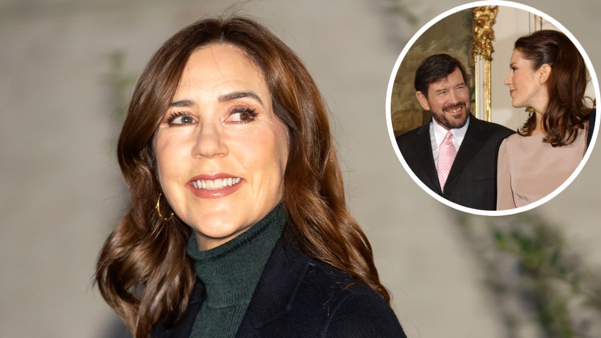 Dronning Mary med sin far, John Donaldson. 