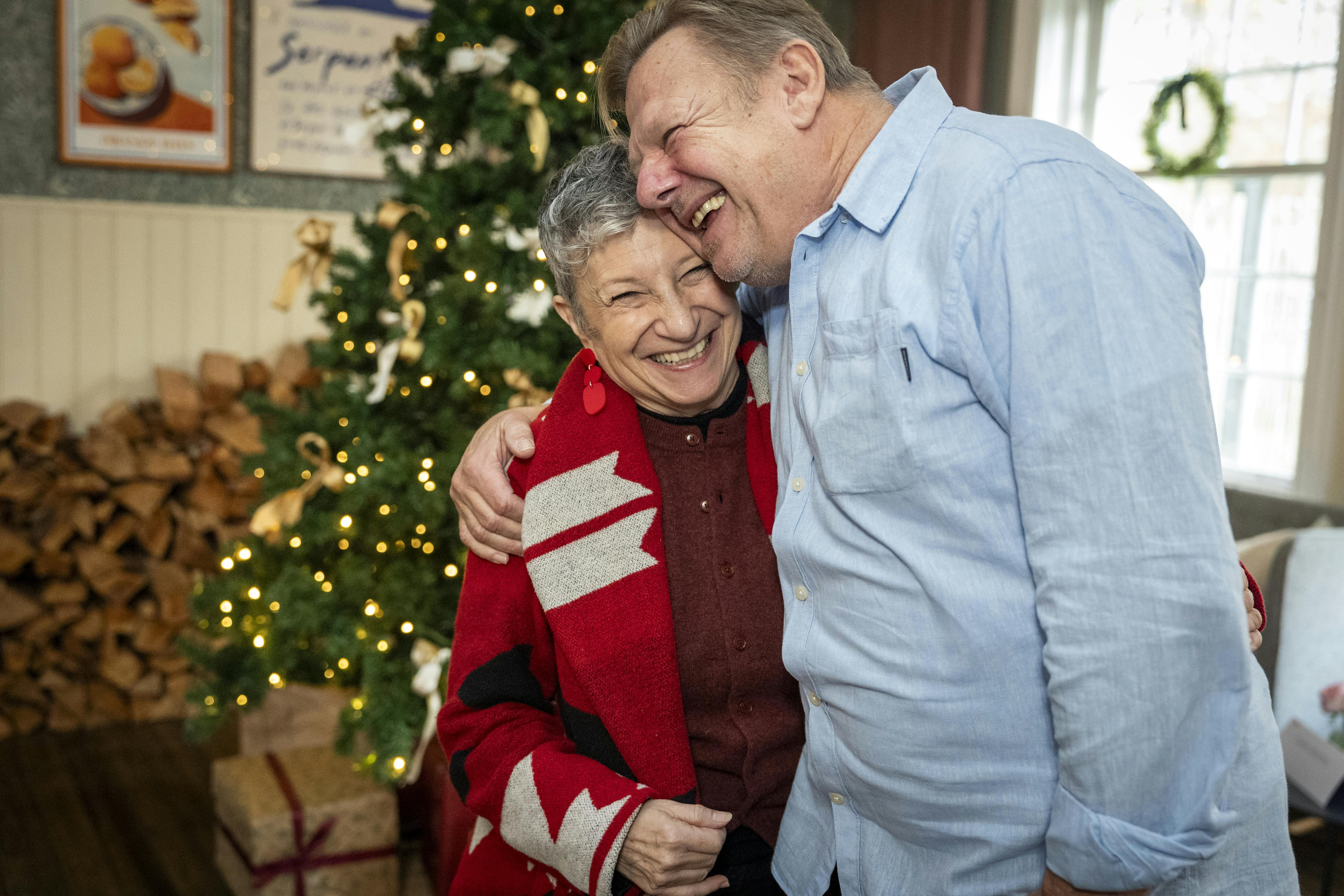Ulver Skuli Abildgaard og Ina-Miriam Rosenbaum fra ”Valdes Jul - Vintermiraklet” hyggede sig til pressemødet.