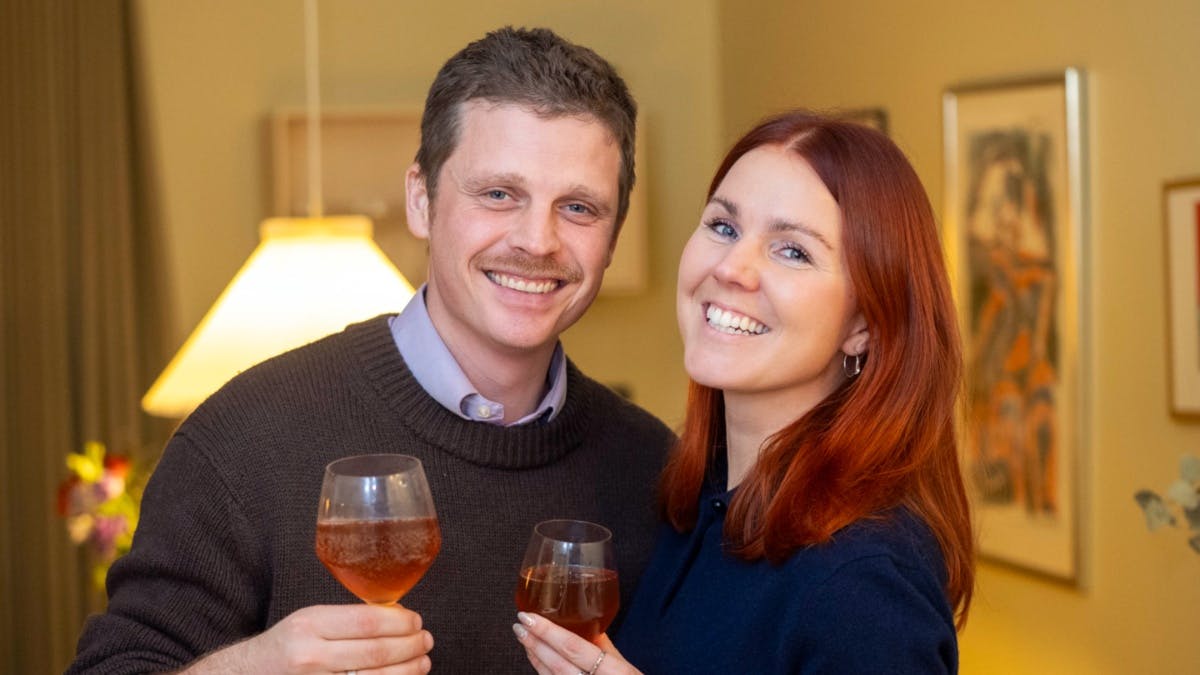 Amalie og Otto nyder at dele hverdagen sammen.&nbsp;