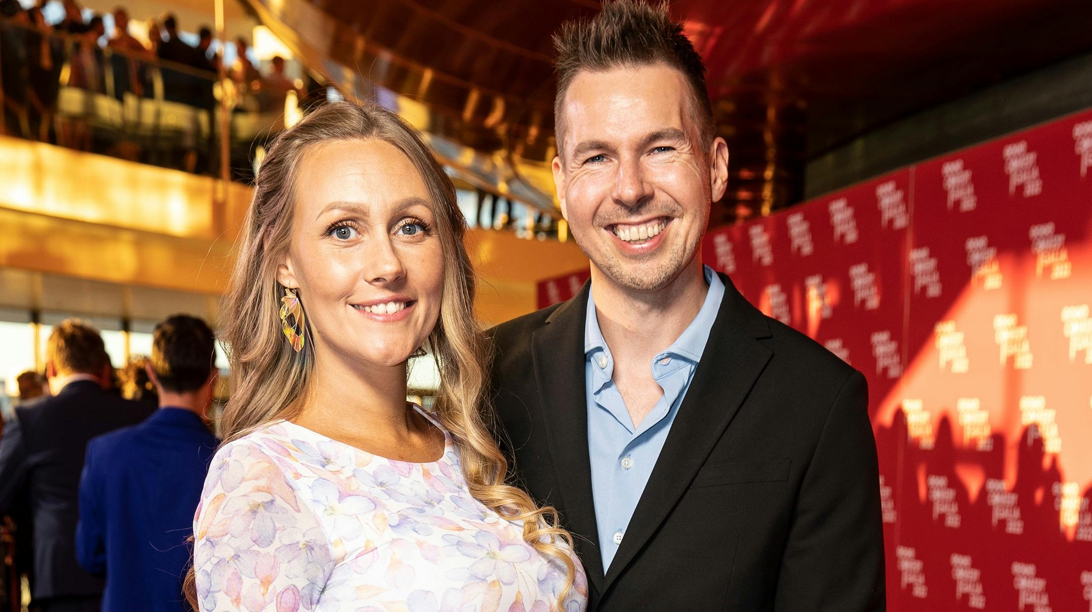 Komikeren Dan Andersen og kæresten Cæcilie Brinck.