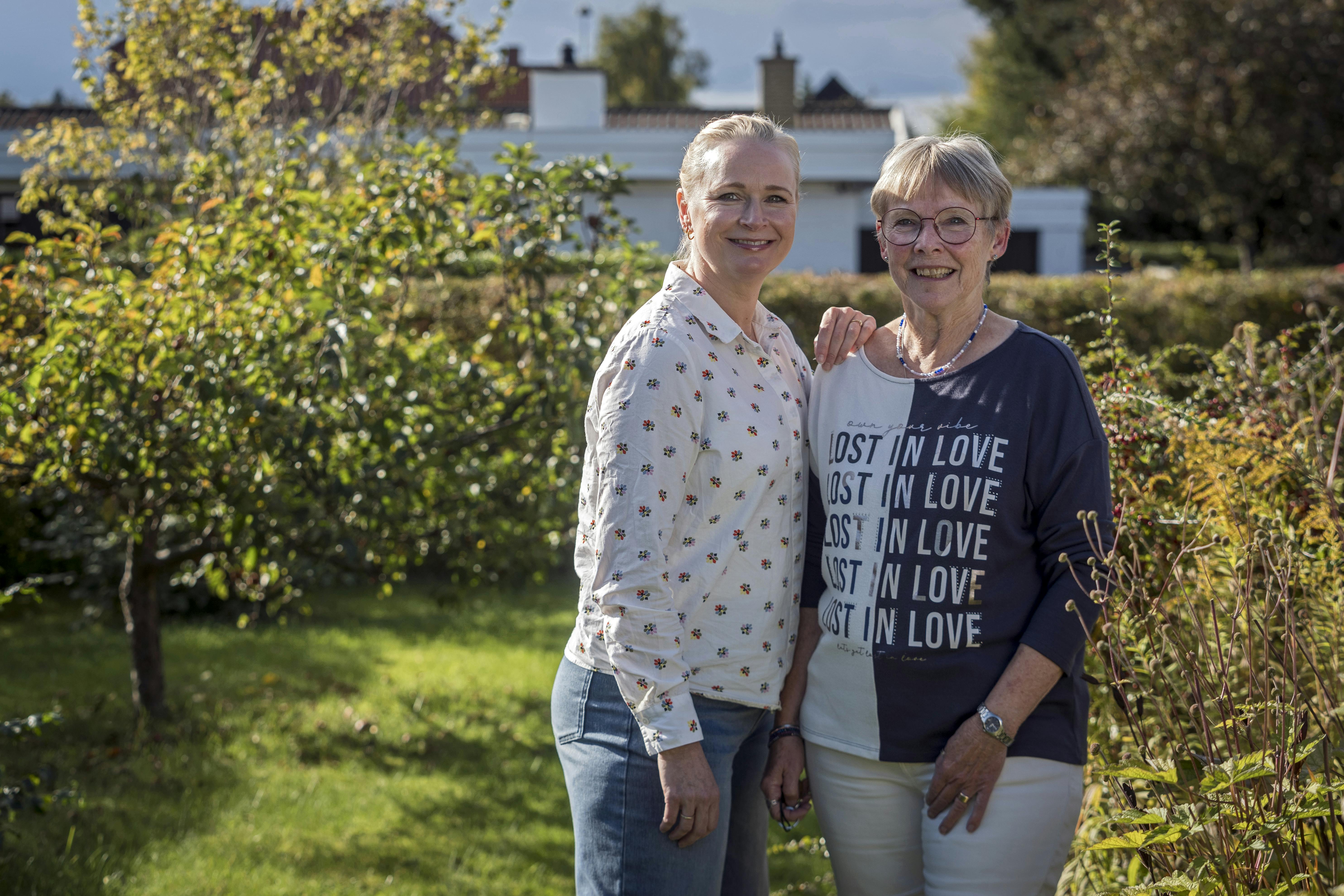 Vicki Berlin og hendes mor Mette Jensen.