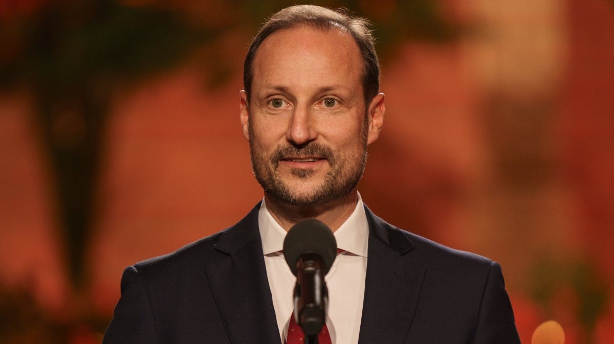 Prins Haakon var tydeligt bevæget