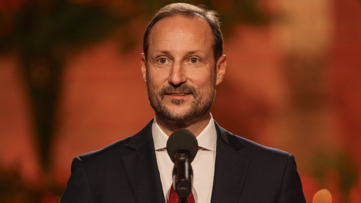 Prins Haakon var tydeligt bevæget