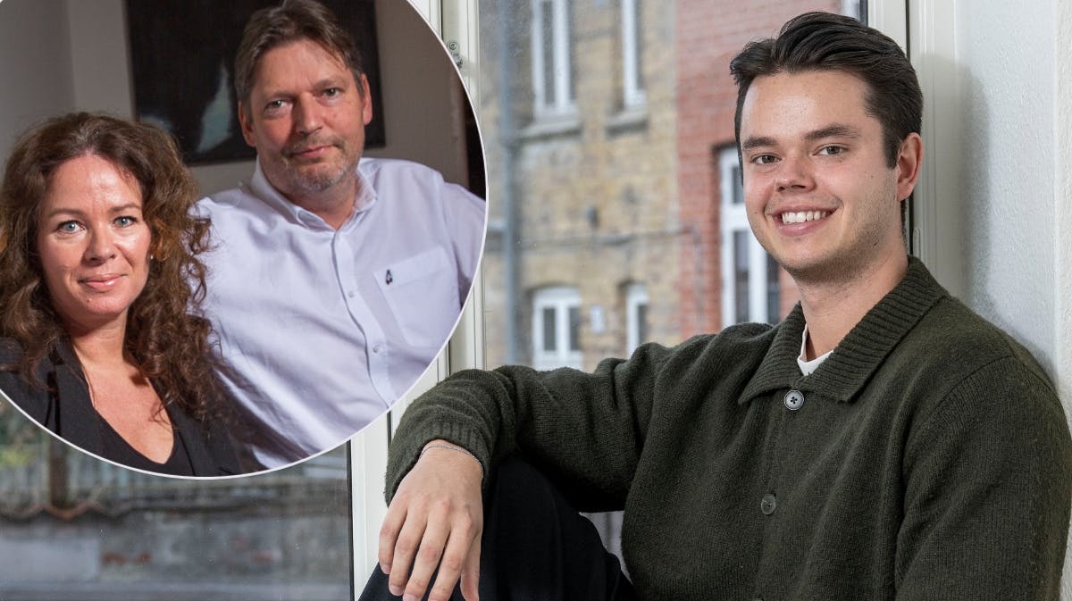 Christian Elhauge har fået et tættere forhold til sine forældre, Tina og Mogens.