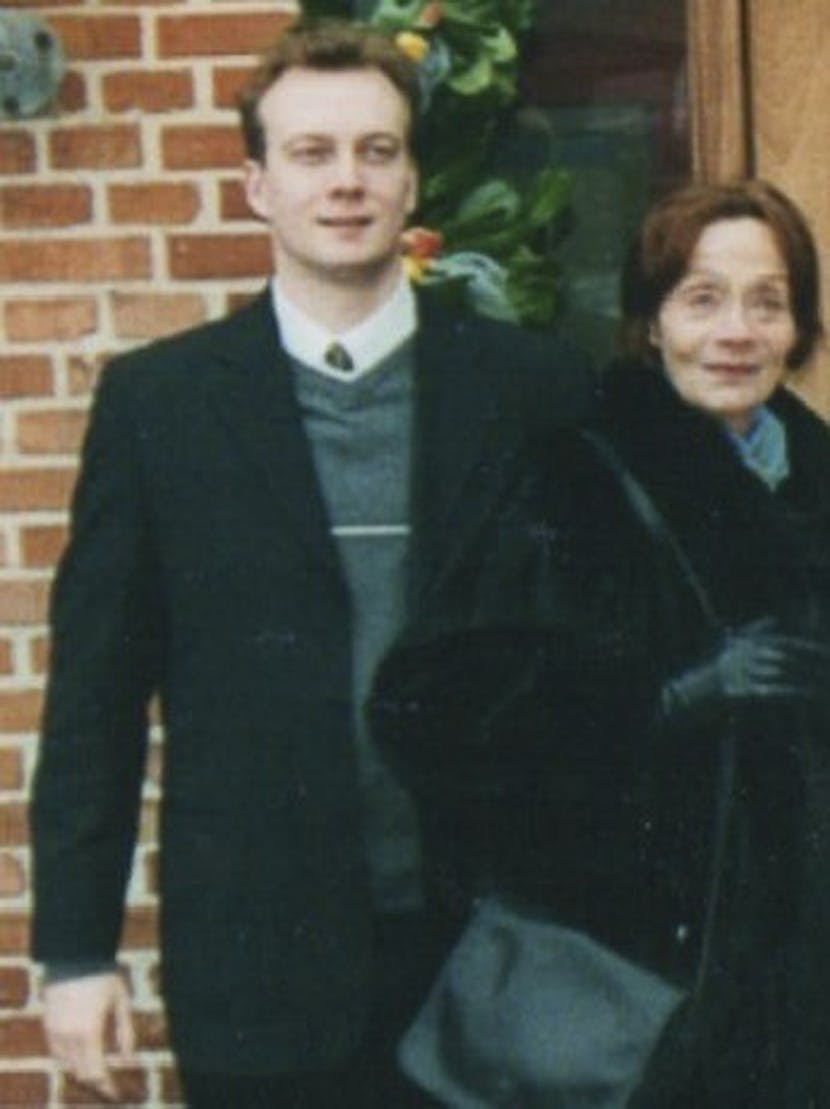 Birgitte Federspiel med sønnen Christian Federspiel.