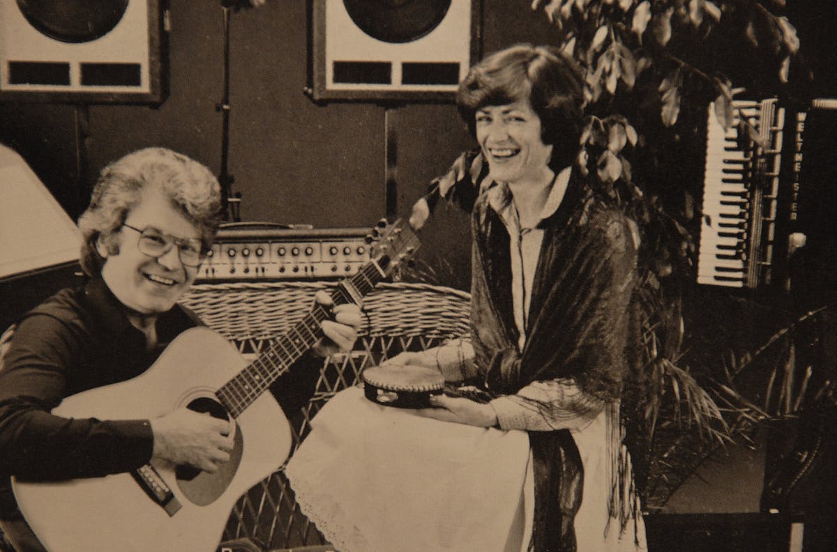 Lis og Per i deres unge år.